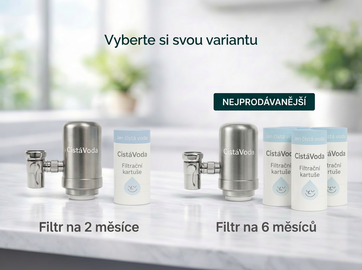 CistáVoda – Filtre à eau avec recharges incluses