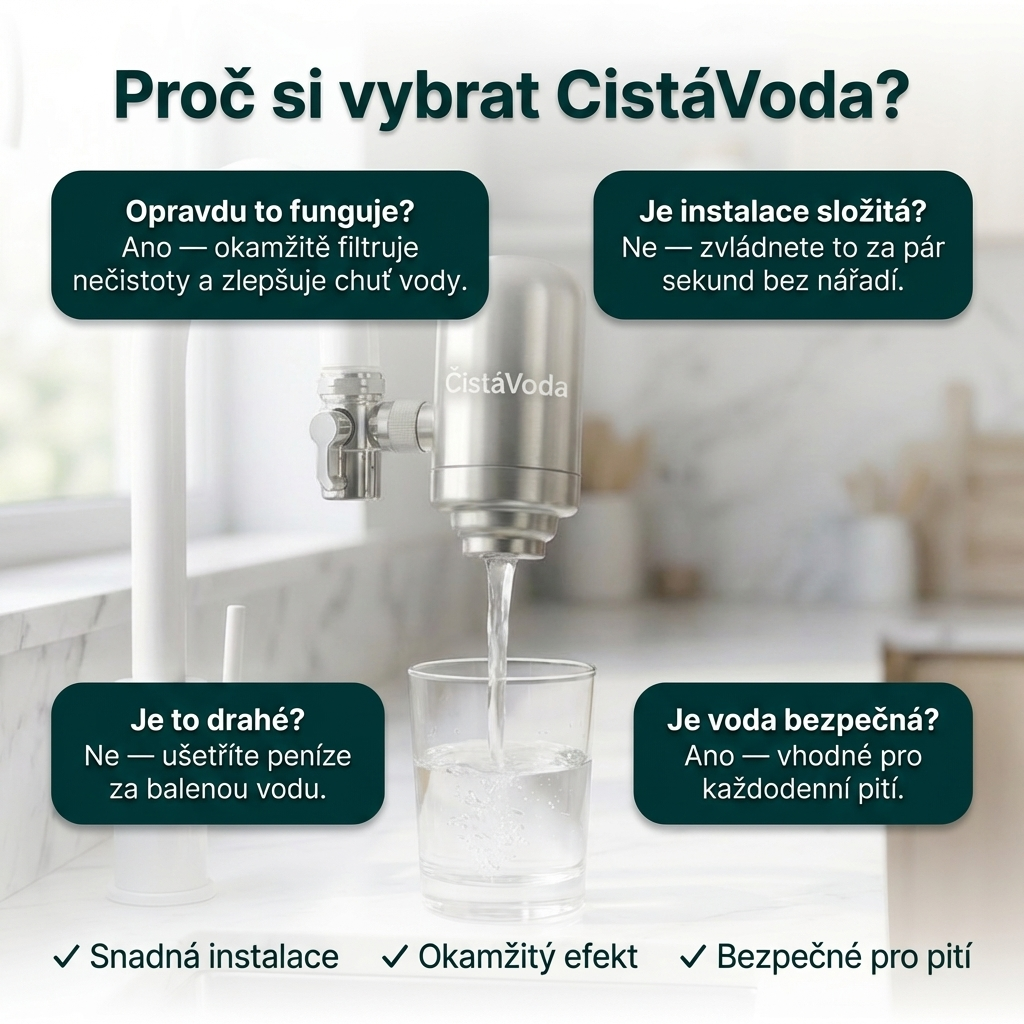 CistáVoda – Filtre à eau avec recharges incluses
