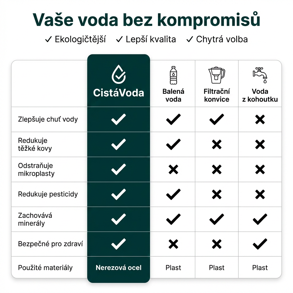 CistáVoda – Filtre à eau avec recharges incluses